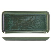 Aqua Green Terra Porcelain Rectangular Platter 